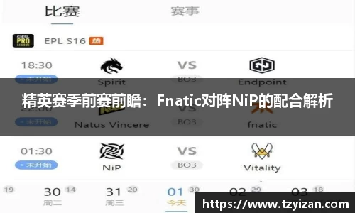 精英赛季前赛前瞻：Fnatic对阵NiP的配合解析
